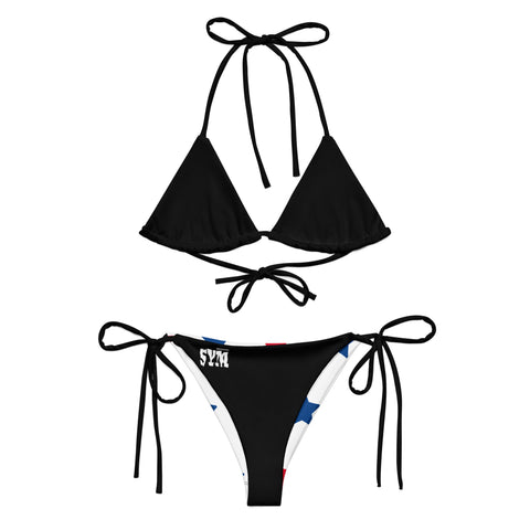 SYM Black Recycled String Bikini