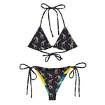 SYM Colourful Giraffes Recycled String Bikini