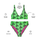 SYM Neon Green Recycled high-waisted Bikini