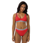 SYM Blue Stars Recycled high-waisted Bikini