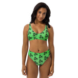 SYM Neon Green Recycled high-waisted Bikini