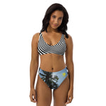 SYM Optical Palm Trees Recycled high-waisted Bikini