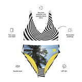 SYM Optical Palm Trees Recycled high-waisted Bikini