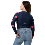 SYM Hearts Recycled Long-sleeve Crop Top