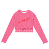 SYM Not Your Date Recycled Long-sleeve Crop Top