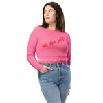 SYM Not Your Date Recycled Long-sleeve Crop Top