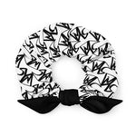 SYM essential Logo White Scrunchie