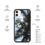 Biodegradable Cambodia Palm Trees iPhone Case