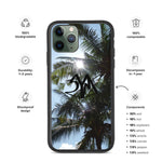 Biodegradable Cambodia Palm Trees iPhone Case