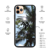 Biodegradable Cambodia Palm Trees iPhone Case