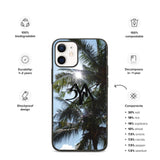 Biodegradable Cambodia Palm Trees iPhone Case