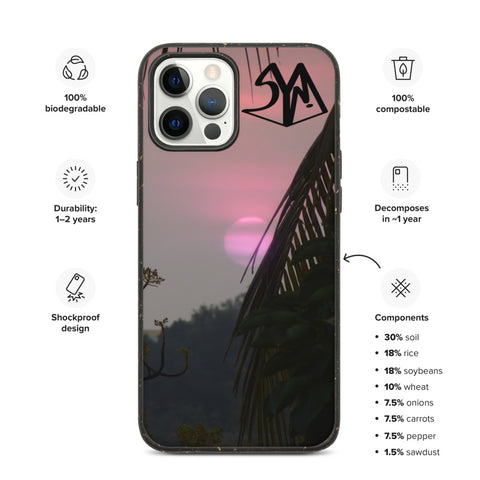 Biodegradable Cambodia Sunset iPhone Case