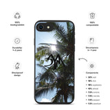 Biodegradable Cambodia Palm Trees iPhone Case