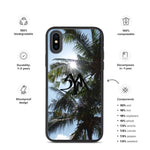 Biodegradable Cambodia Palm Trees iPhone Case