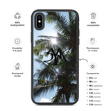 Biodegradable Cambodia Palm Trees iPhone Case