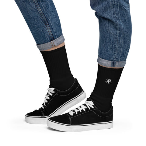 SYM Essential embroidered black Socks