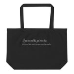 SYM Double Sided Large Organic Cotton Tote Bag