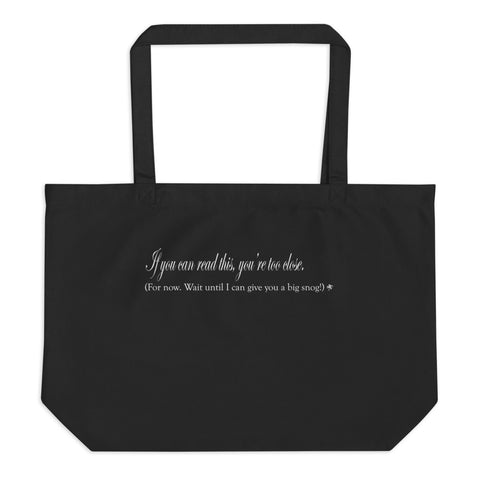 SYM Double Sided Large Organic Cotton Tote Bag