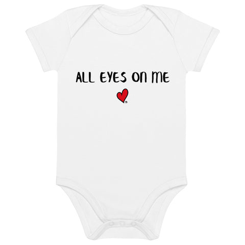 All Eyes On Me Organic Cotton Baby Bodysuit