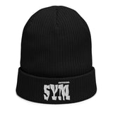 SYM essential 3D puffed Organic Cotton ribbed Beanie