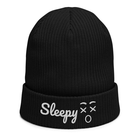 SYM Moody Sleepy Organic ribbed Beanie