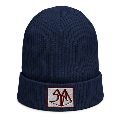 SYM Organic Cotton Navy ribbed Beanie