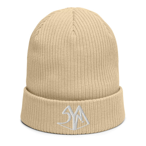 SYM Organic Cotton Sand 3D puffed ribbed Beanie