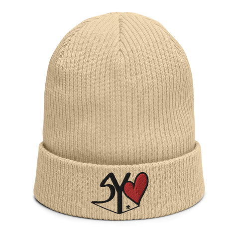 Limited Edition Speak Your Heart Organic Cotton ribbed Beanie