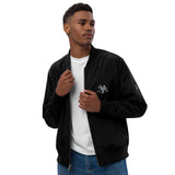 Premium Recycled Black Bomber Jacket