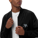 Premium Recycled Black Bomber Jacket