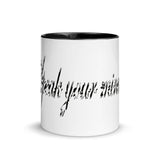 Speak Your Mind Mugs with colour inside