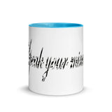 Speak Your Mind Mugs with colour inside
