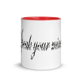 Speak Your Mind Mugs with colour inside