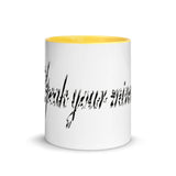 Speak Your Mind Mugs with colour inside