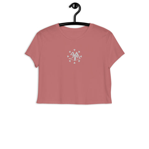 SYM Hearts embroidered Crop Tee